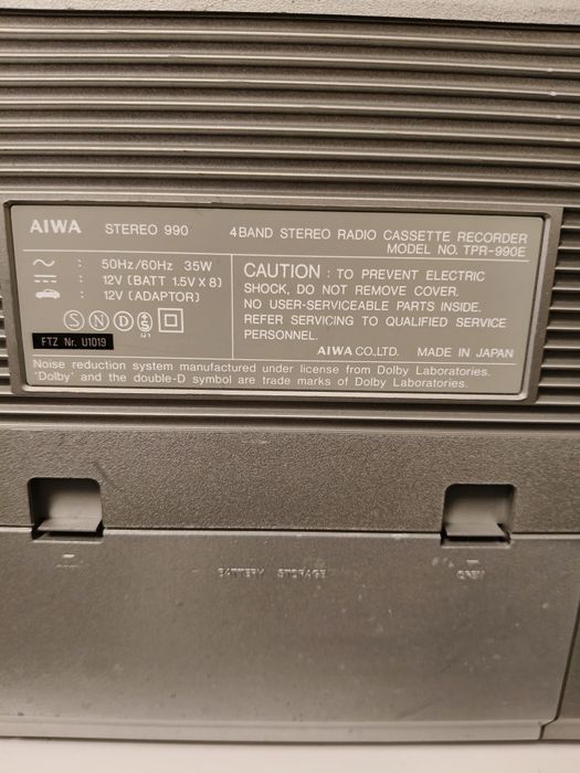 Aiwa TPR 990 E  radiocaset made in Japan