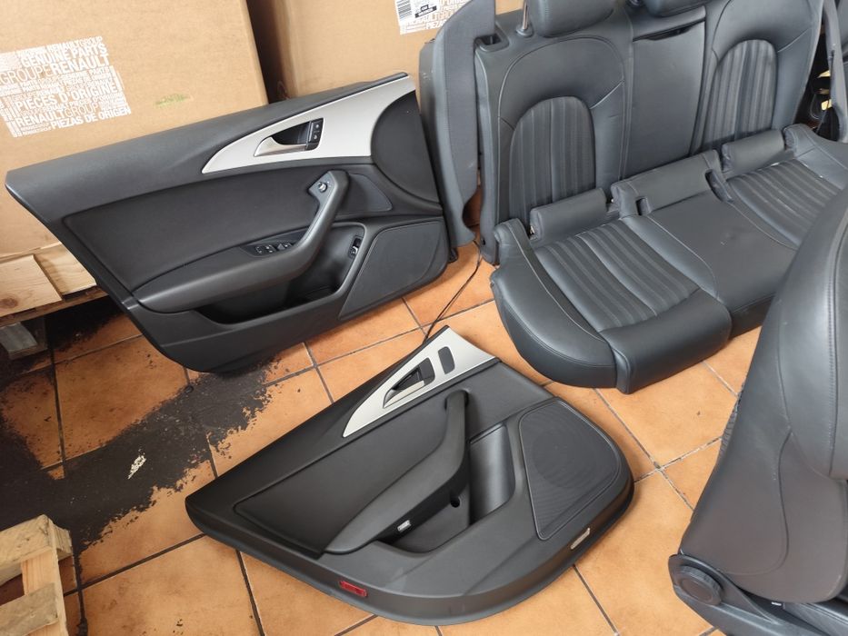 Interior sport piele audi A6 C7 4G scaune. Bancheta. Fete de uși