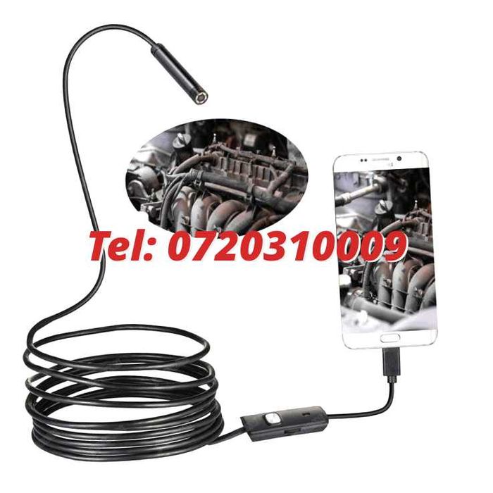 2 M Camera Endoscop boroscop 6 Led Inspectii Tehniceinstalatii