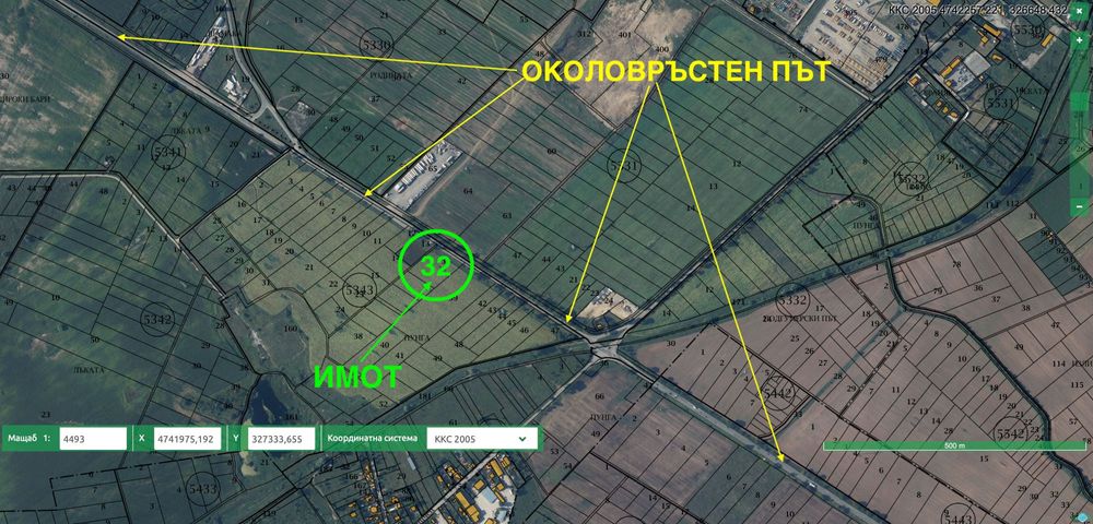 Продава се имот голямо лице на северния околовръстен път на София