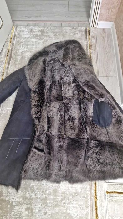 Дублёнка женская мех козы