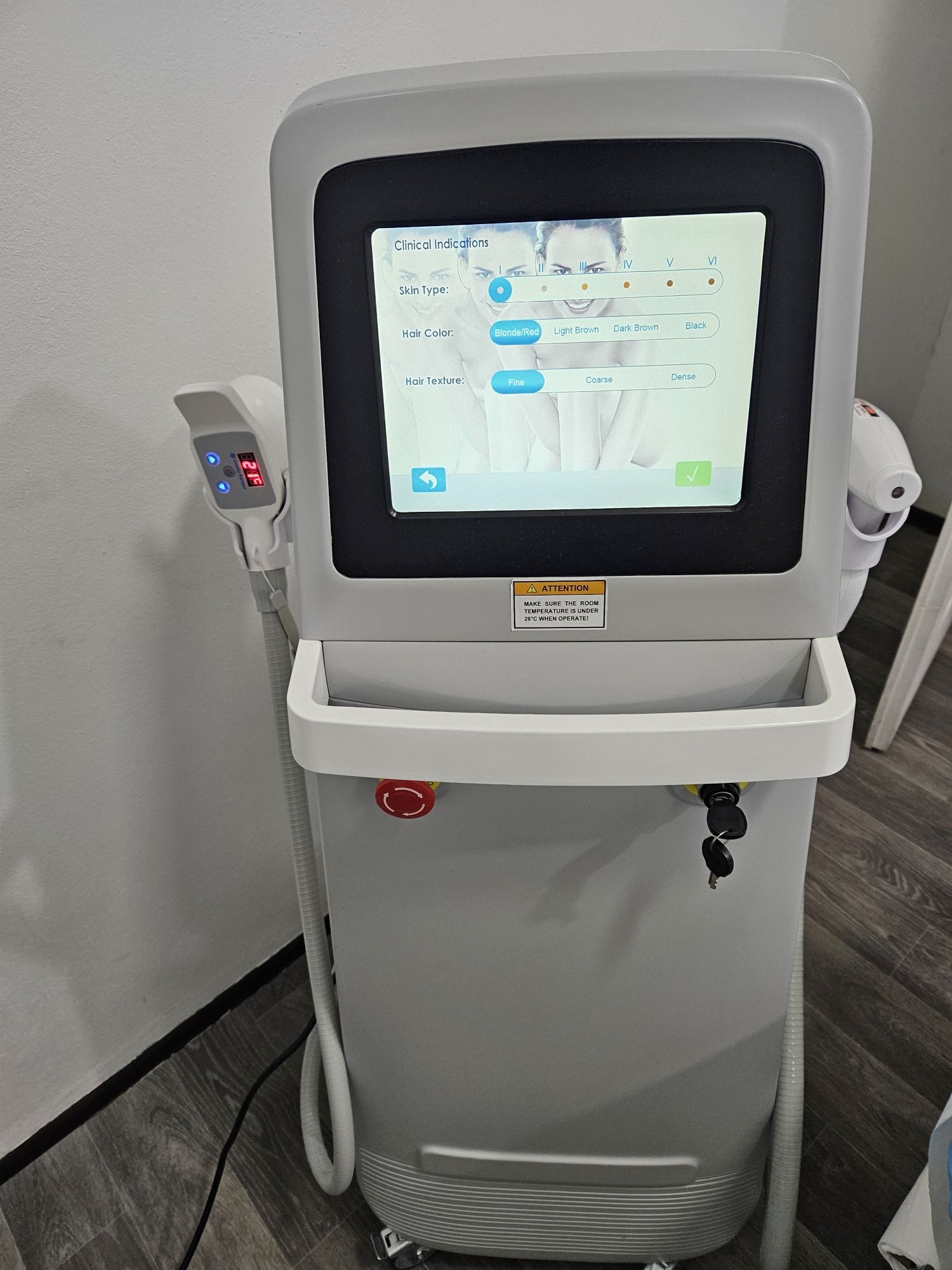 Aparat epilare definitiva laser dioda 3 lungimi de unde