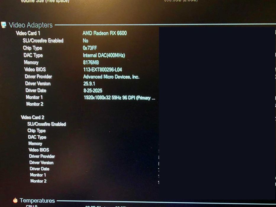 PC Gaming I5 7400+RX6600+Monitor 27"