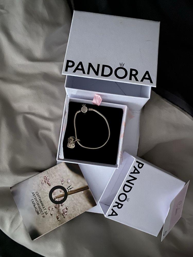 Сребърна гривна Pandora/ талисман