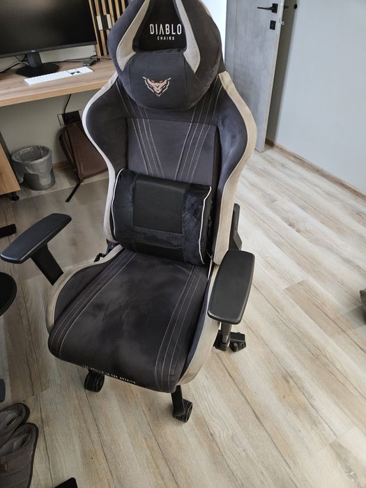 Scaun gaming material textil Diablo X-horn 2, normal size, camel black