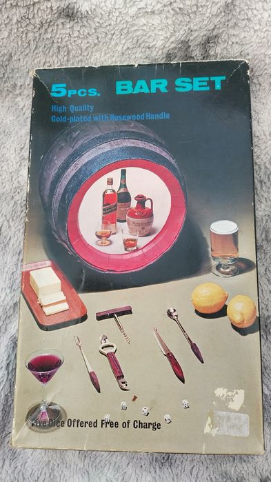 Комплект за вино с златно покритие