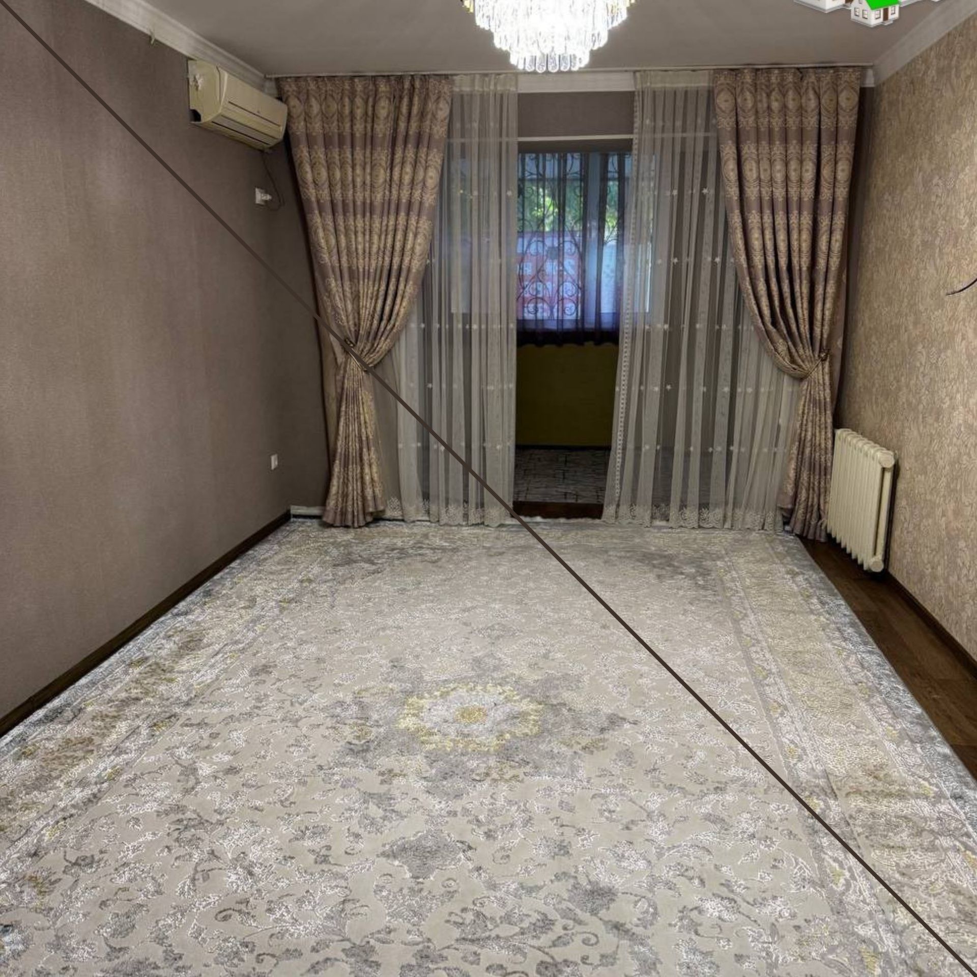 #БАЛКОН 2×6, 56м², Чиланзар 9 Квартал, 2\1\5, Продаётся Евро Квартира