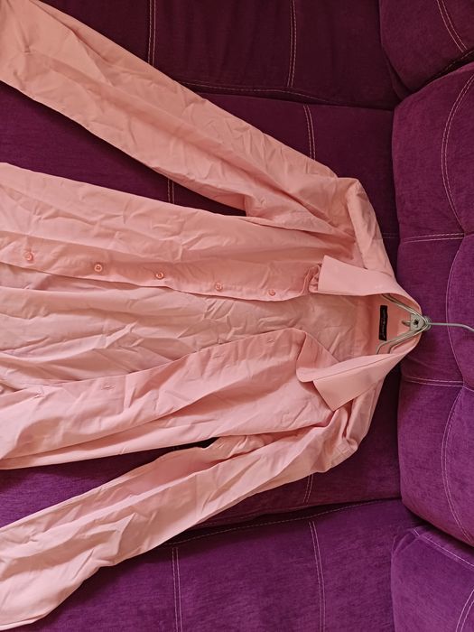 Рубашка розовая S