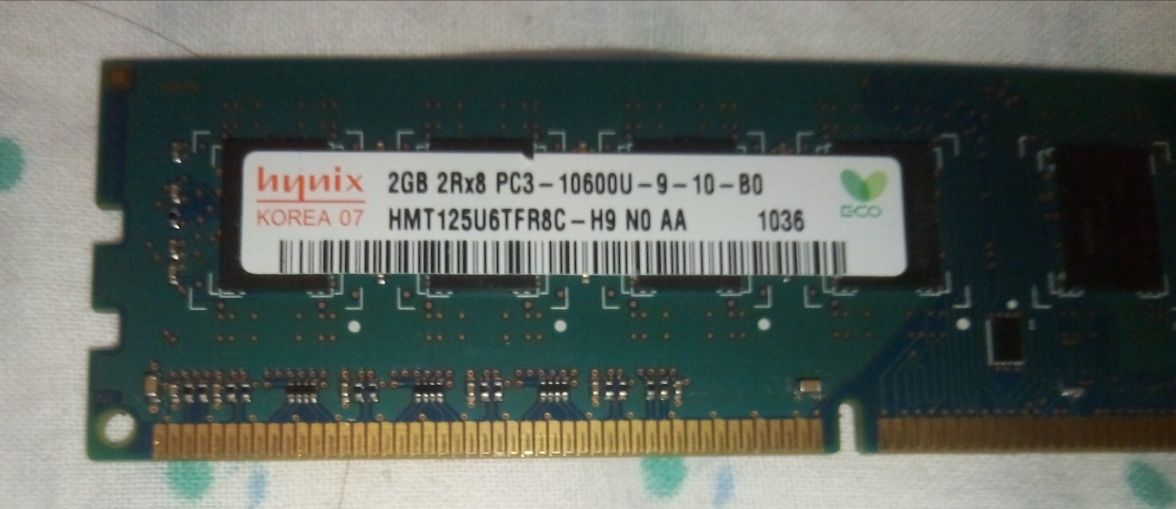 Озу ddr3 2 гигабайта 500тг