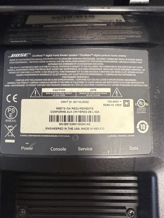 Sistem audio bosse cinemate