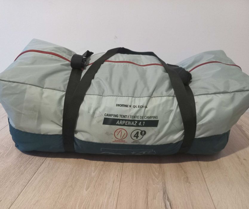 палатка Arpenaz 4.1, 4-местна, спално и просторното преддверие
