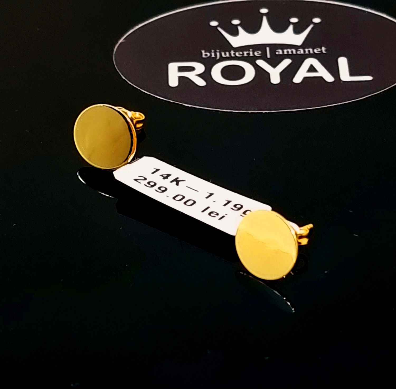 Bijuteria Royal cercei din aur 14k 1.19 gr