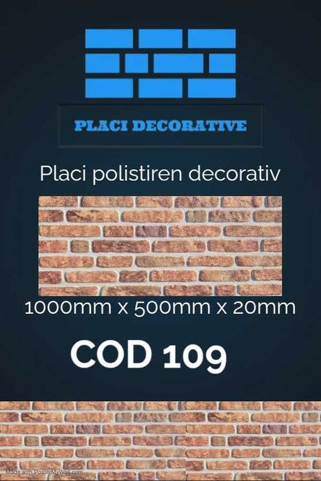 Fatade decorative polistiren grosime 2 cm