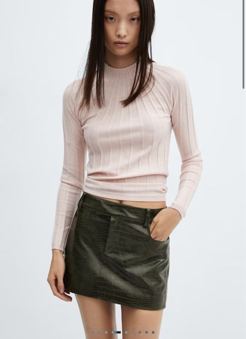 Пола- Mango- Animal print effect mini skirt