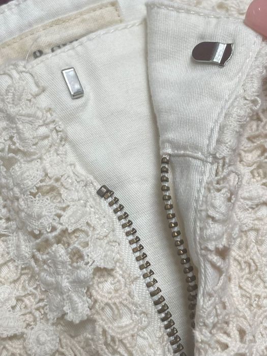 Ralph Lauren pantaloni ocazie  dantelă bumbac scurți 34-36