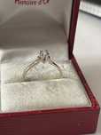 Inel aur 18k 750 cu diamant natural. 0,1 carate. Logodna