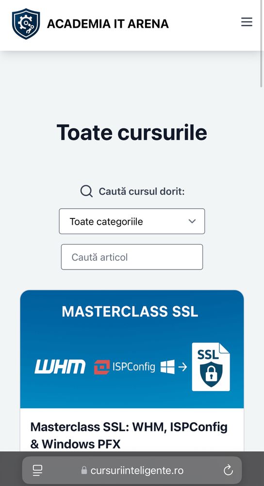Platformă E-learning Scalabilă cu Asistent AI Integrat