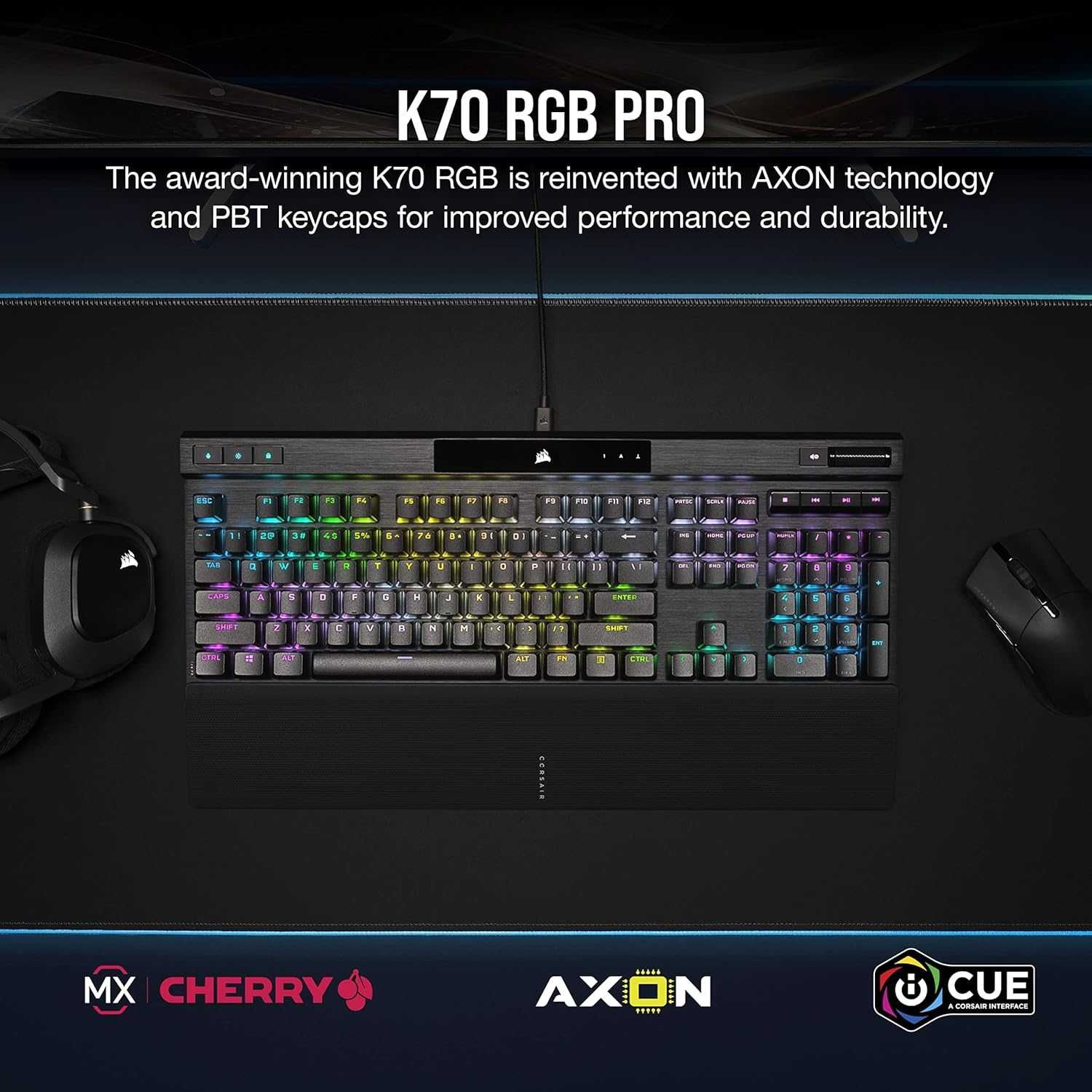 Corsair K70 RGB PRO (Cherry MX RGB Red Linear) - [Оригинал США]