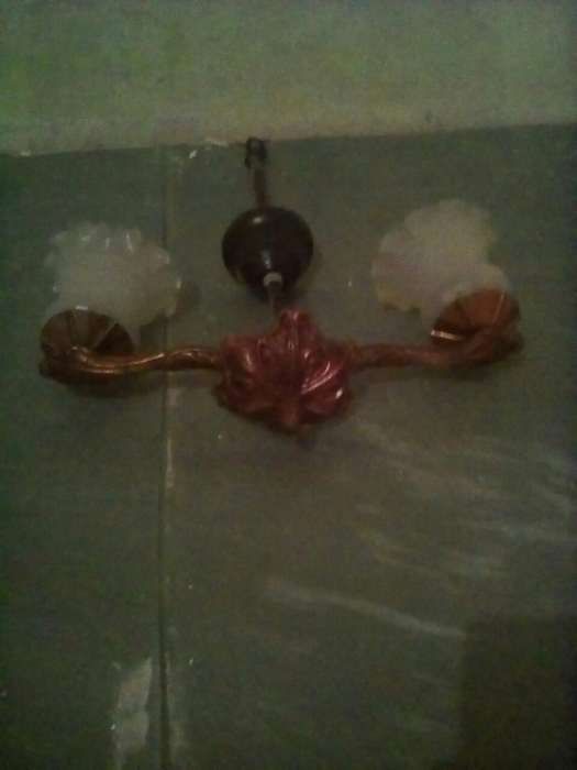 Lustră 2 brate bronz