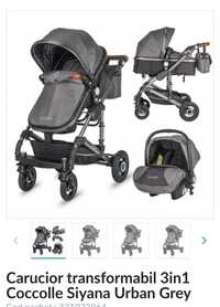 Carucior 3in1 Coccolle Siyana Urban Grey ca NOU