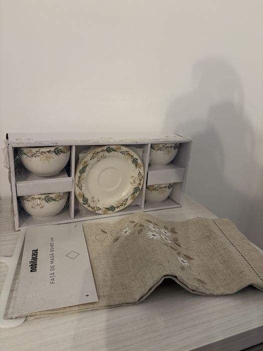 Set 4 ceasca cu farfurie