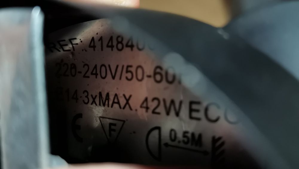 Лампа аплик метал