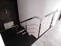 Balustrade de inox cu lemn