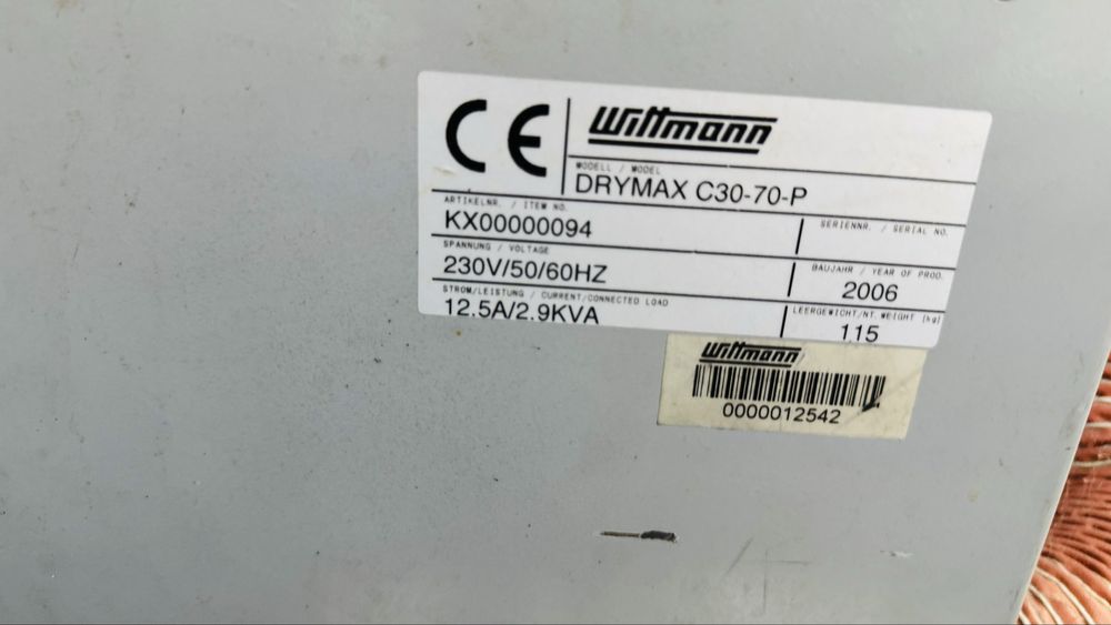 Сушилня за гранулат Wittmann