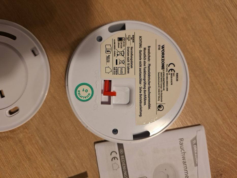 Detector de fum nou Workzone - Nou, Sigilat