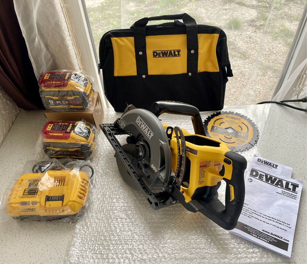 DeWALT AMERICA Circular DCS 577T2-USA 2 Baterii 9 Ah Original Nou !