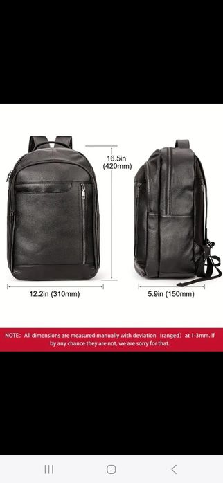 Rucsac piele negru