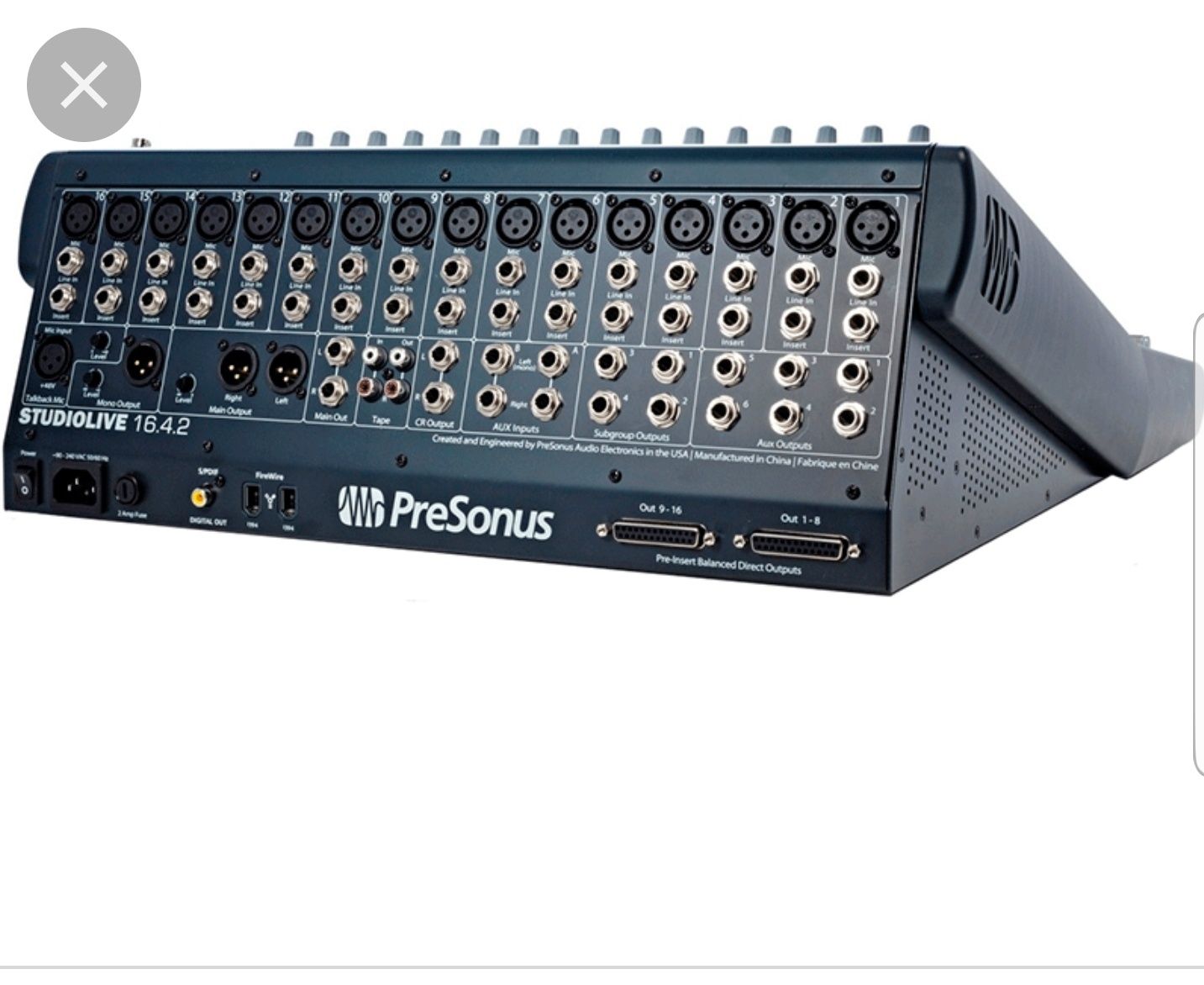 Продам цифровой микшерный пульт presonus 16 4 2