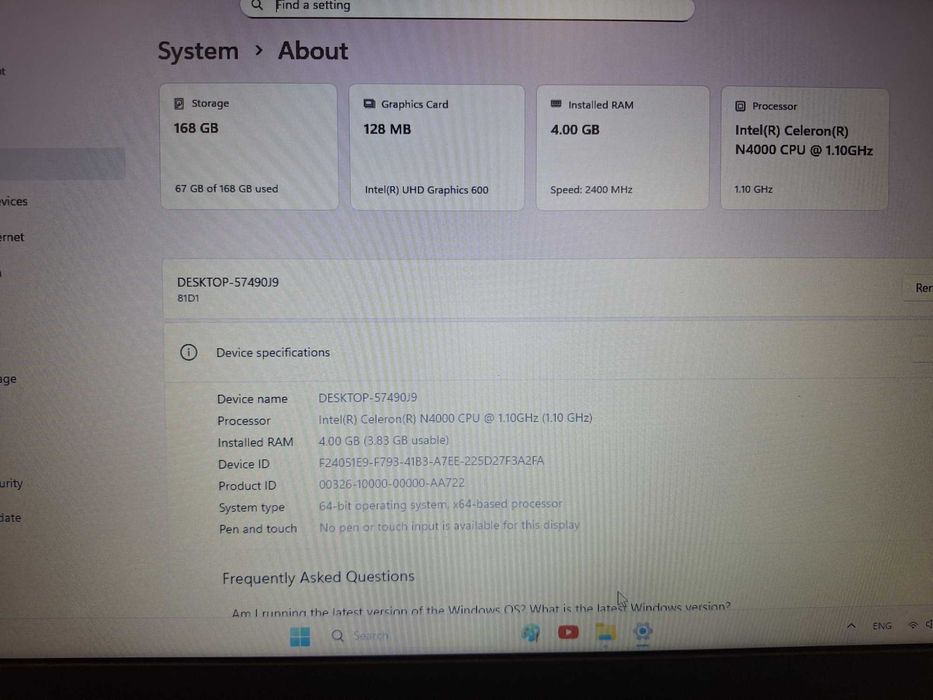 Лаптоп Lenovo 15