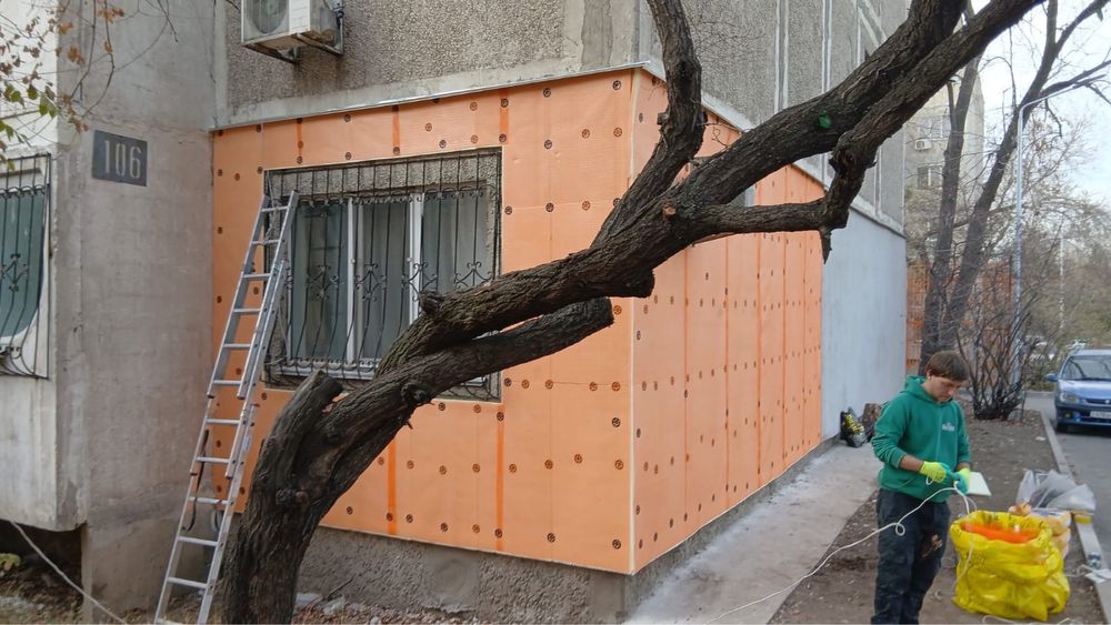 Теплые стены зимой