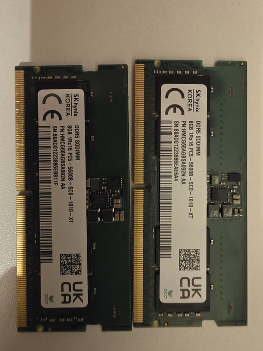 Ram Laptop 16GB,  2x8 GB, DDR5, 5600, Dual Channel