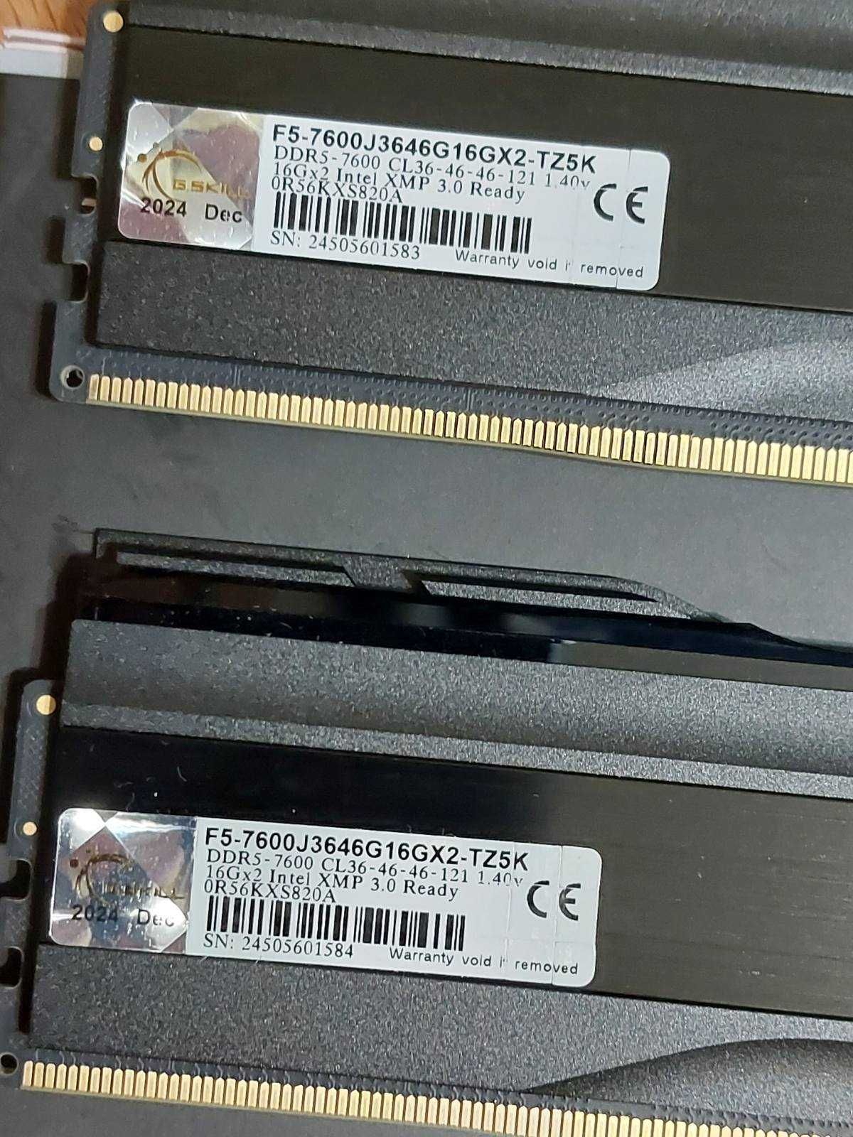 32GB DDR5 G.Skill TridentZ, 7600MHz, CL36