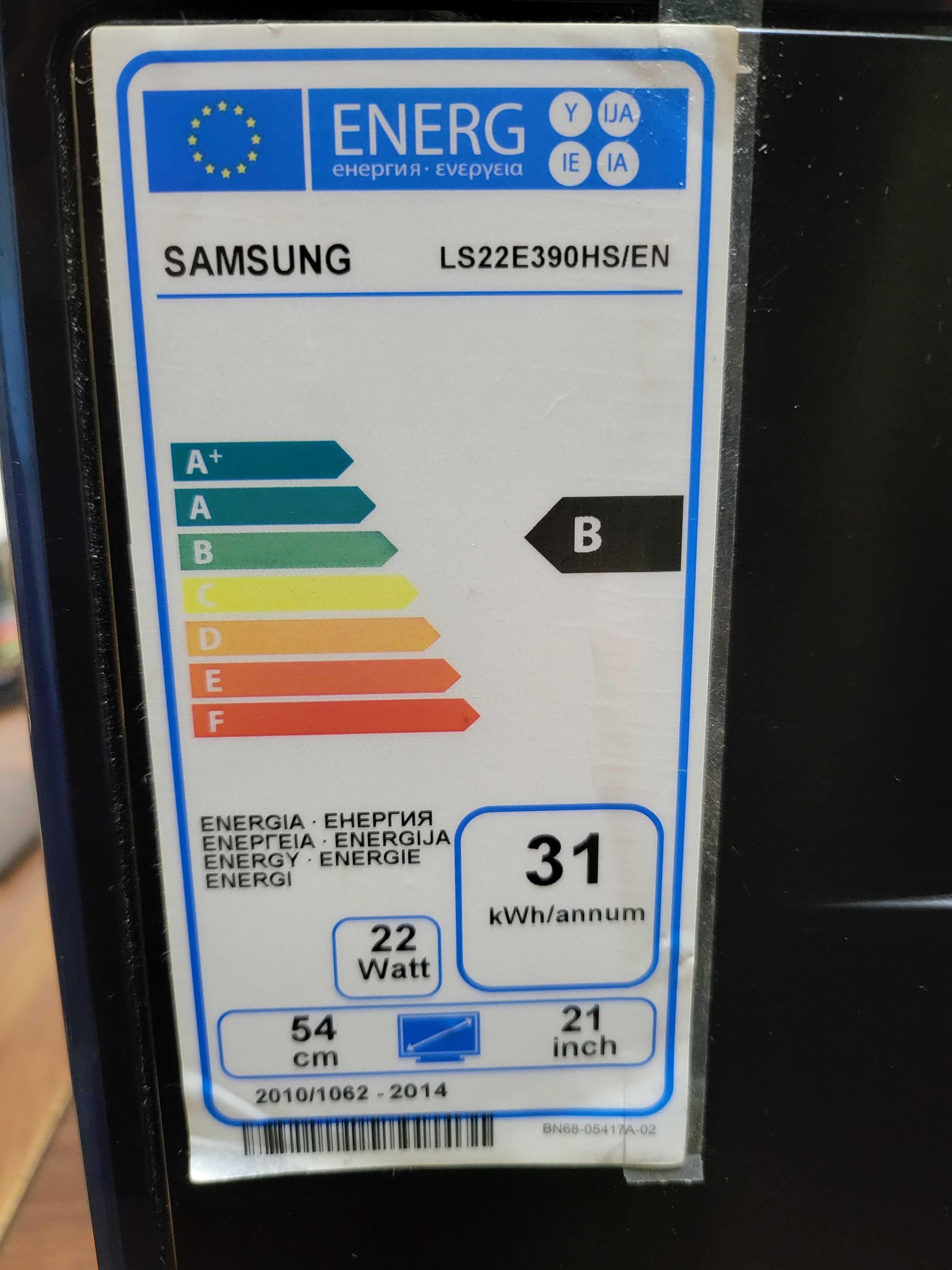 Монитор Samsung S22E390, 21.5" PLS LED, 1920 x 1080