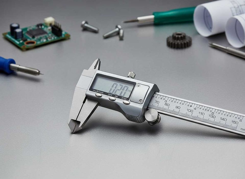 Subler electronic digital din otel inoxidabil 150 mm cu ecran LCD