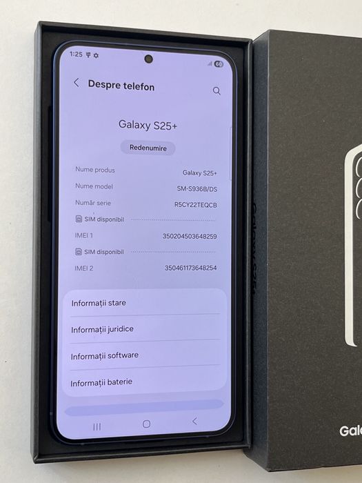 Vand/schimb Samsung S25 Plus 512gb