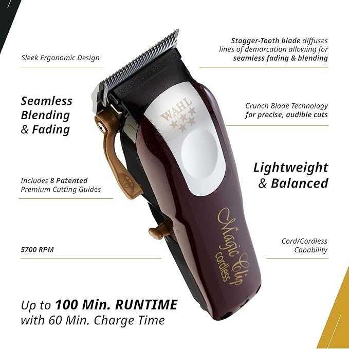 Професионална машинка за подстригване Wahl Cordless Magic Clip