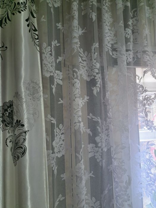 Продам комплект шторы тюль и покрывало