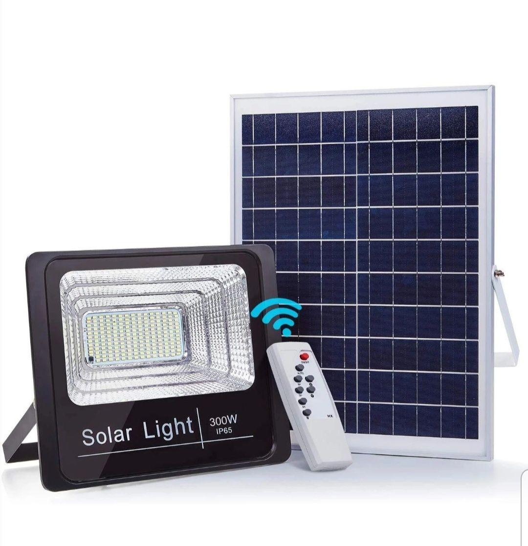 Panou solar 200 W 300 W cu proiector IP67 cu telecomanda