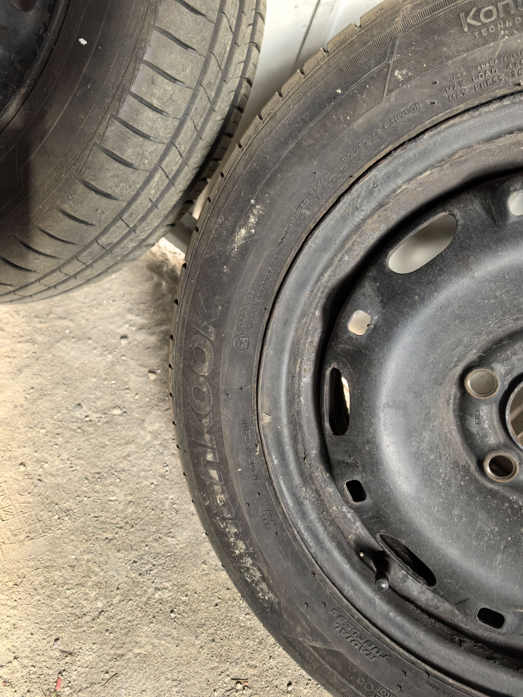 летни гуми hankook 185/60/14 82h   дот 2023 с джантите