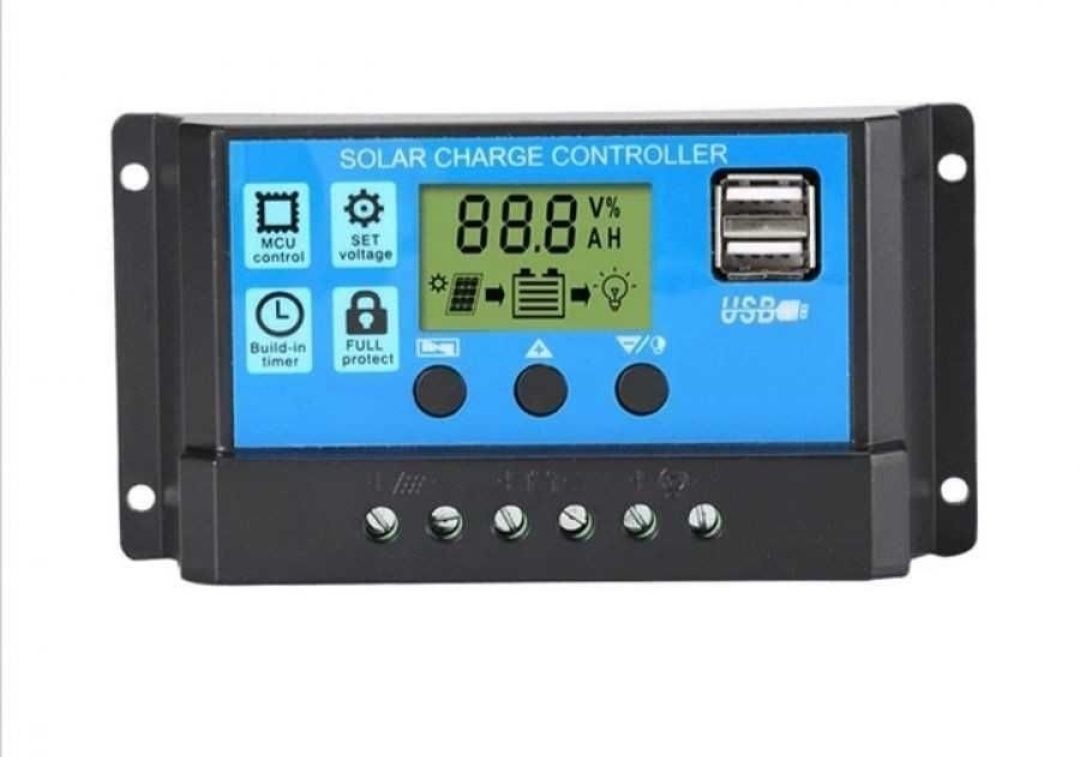 Regulator controler solar PWM 30A,12V24V, 2 X USB Și LCD