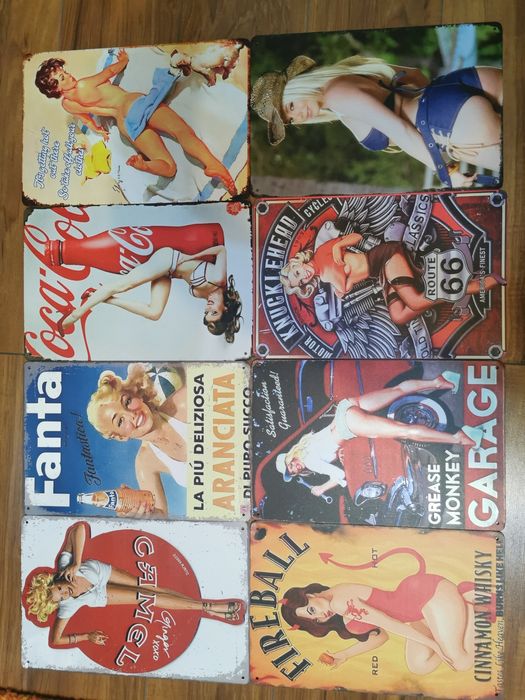 Reclame retro Tablii metalice