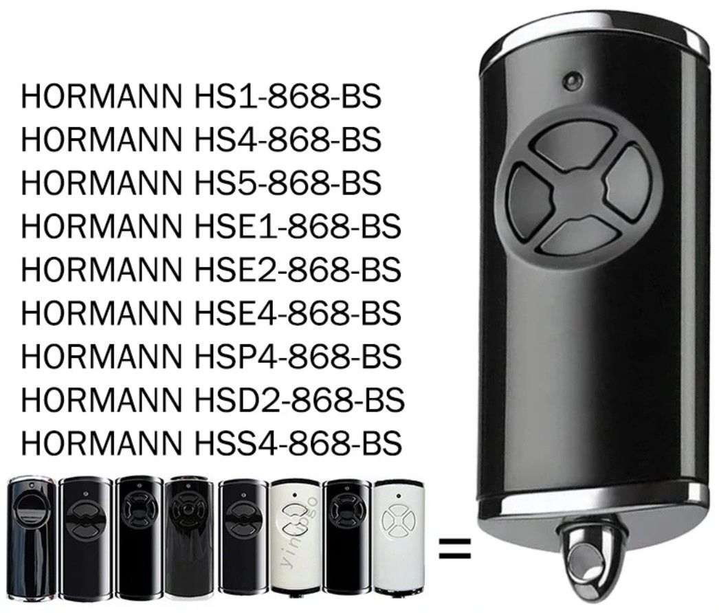 Съвместимо с дистанционно управление Hormann 868Mhz Bisecur HS1 BS, HS