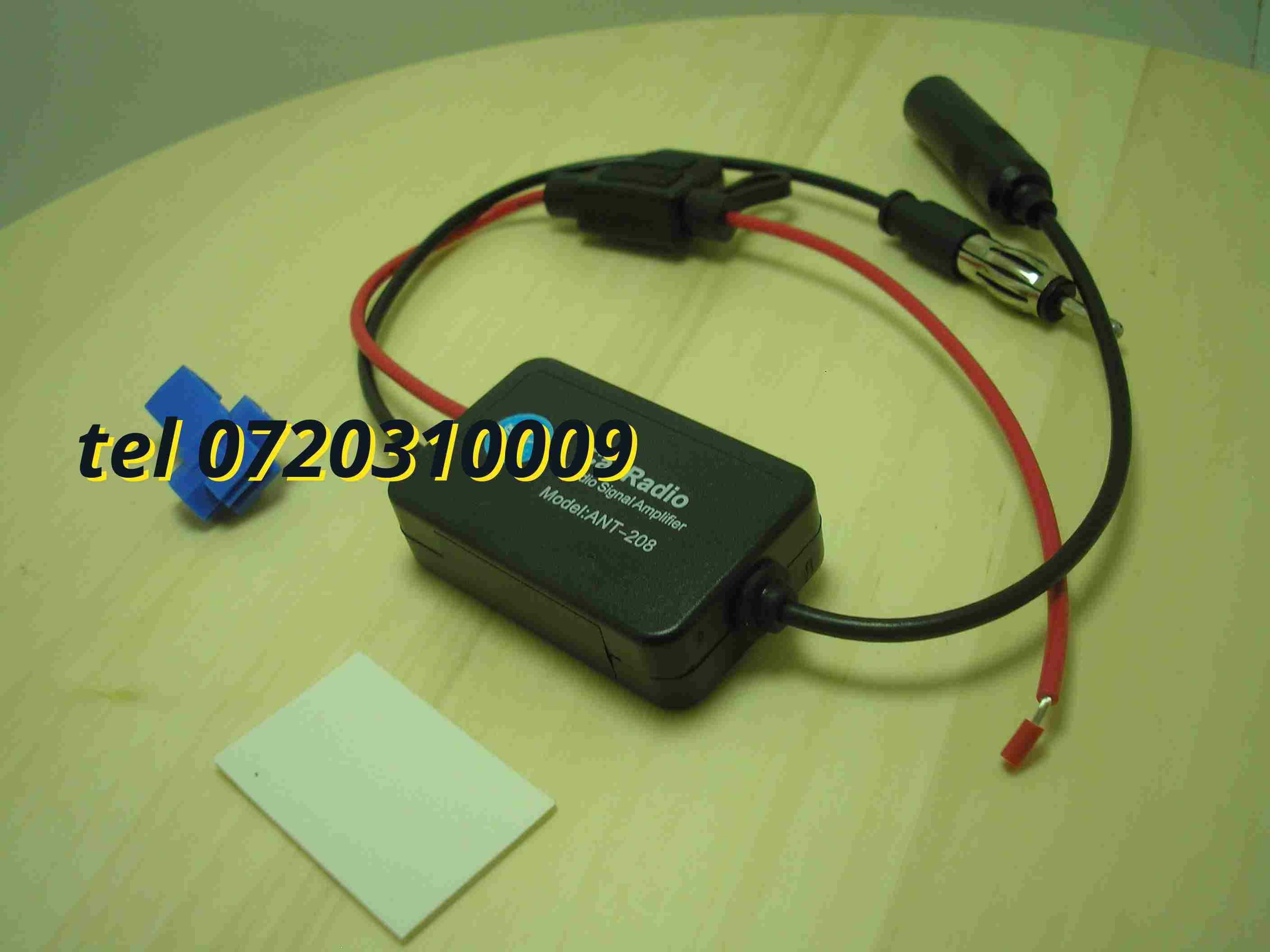 Amplificator De Semnal Antena Radio Auto Fm 12v