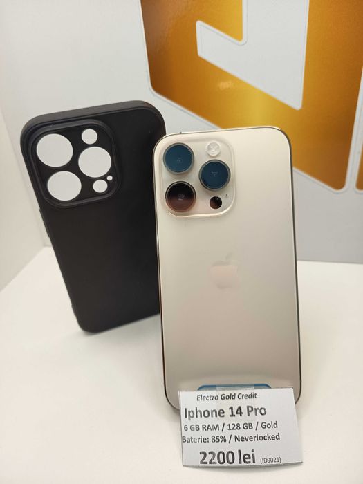 Iphone 14 Pro 128GB Gold/Neverlocked/Baterie:85%/ca NOU!