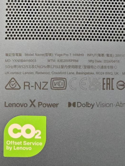 Laptop Lenovo Yoga Pro 7 14IMH9 14.5" 2.8k OLED 120Hz