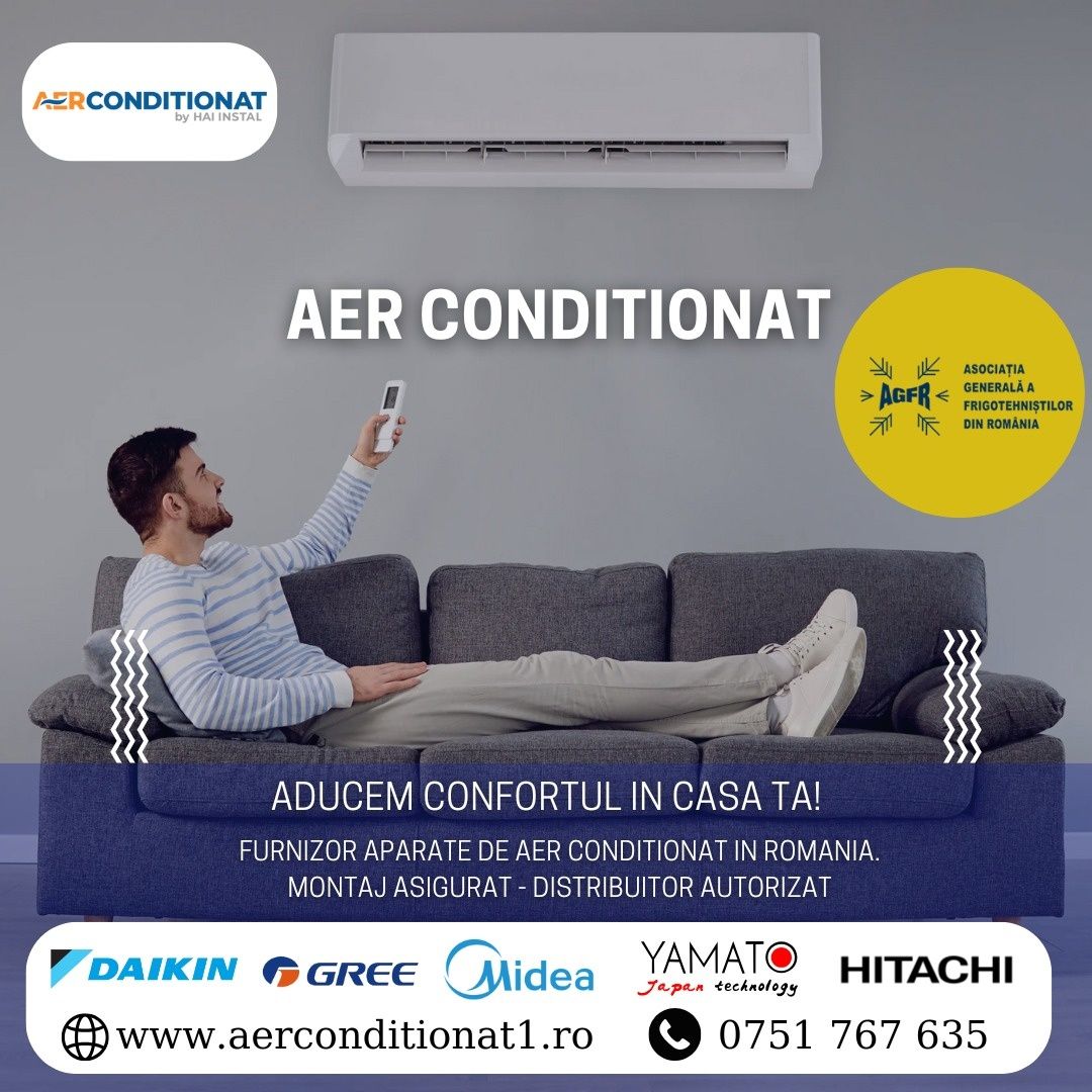 AER CONDIȚIONAT – Vânzare | Montaj | Revizii | Igienizări
